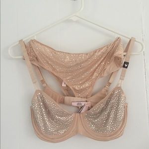 Victoria’s Secret Crystal Bra with Panties